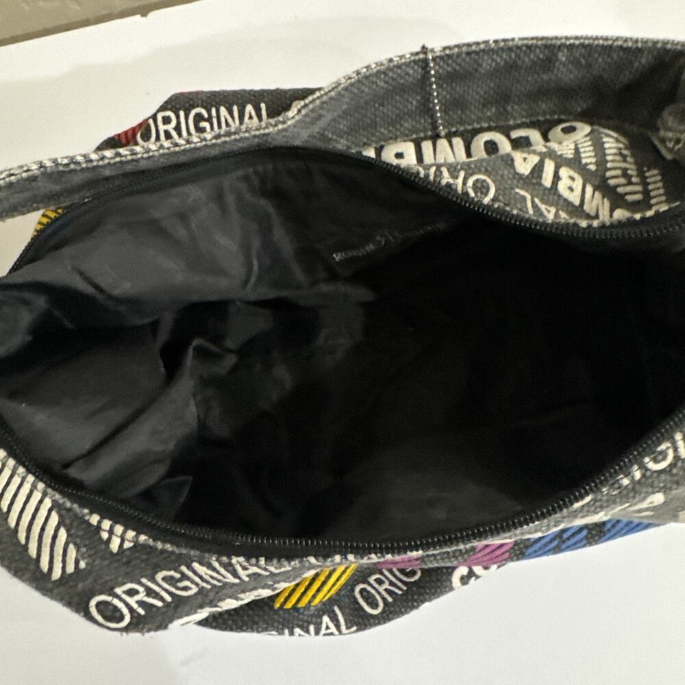 Rare Robin Ruth Bag Original Columbia Black Bag With Colorful Columbia - Picture 11 of 16